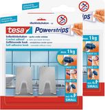 Tesa Powerstrips Haken - 6x - Metaal - Small - Verwijderbaar