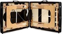 Viking Choice SISCOM S.C. DIDYK, SIWEK Houten massagetafel - 3 verstelbare segmenten - zwart ECO-leer - 213 cm lang
