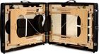 Viking Choice SISCOM S.C. DIDYK, SIWEK Houten massagetafel - 3 verstelbare segmenten - zwart ECO-leer - 213 cm lang