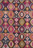 Safavieh Boho Chic Geweven Vloerkleed voor Binnen, Monaco Collectie, MNC218, in Multi, 155 X 231 cm