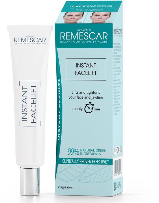 Remescar Instant Facelift Creme - Anti-aging gezichtscreme voor onmiddellijk resultaat, 40 ml