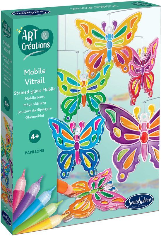 SentoSphère Bastelset Mobile Schmetterlinge