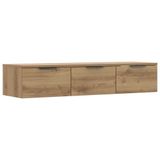 VidaXL Wandkast 102x30x20 cm bewerkt hout artisanaal eikenkleur