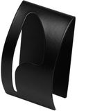 Benson Stijlvolle handdoekhaak - geborsteld RVS - zwart - 50 x 85 mm