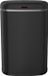 LOGAN KITCHEN MOVE Poubelle automatique, 58 litres, acier inoxydable noir mat, avec bord, pour la cuisine, poubelle à capteur