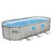Bestway Levant Zwembad Power Steel Set Ovaal Rotan Swim Vista 549 - 56716