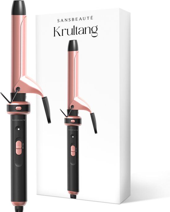 Sansbeauté Krultang met Klem - 25mm - Keramische Haarkruller