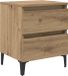 vidaXL Nachtkastje Artisan Eiken 40 x 35 x 50 cm Bewerkt hout