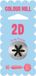 Colour Mill Piping Tip - 2D M Drop Flower - Spuitmondje Bloem