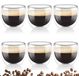 Ensemble de 6 verres à expresso à double paroi 80 ml