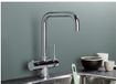 Selsiuz kranen Selsiuz 351212 Push & Turn 3-in-1 Haaks Chrome met Single Boiler