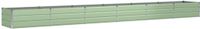 vidaXL Plantenbak Groen Staal 600 x 80 x 45 cm
