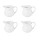 Olympia Athena Porseleinen Melkkannetjes (Set van 4) Krasbestendige kannen voor sauzen, jus, room 170ml/6oz CF370