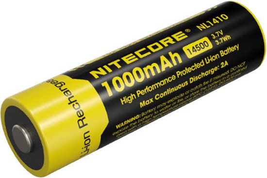 Nitecore 14500 Li-ion battery 1000 mah