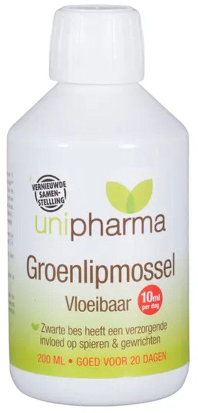 Unipharma Groenlipmossel Vloeibaar 200ML