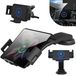 Support de voiture chargeur sans fil - Support de téléphone avec chargeur à induction - Agrafe automatique - 15 W - Noir
