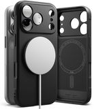 Ringke Onyx Magnetic | Hoesje Geschikt voor Apple iPhone 17 Pro | Compatibel met MagSafe / Qi2 | Back Cover Flexibel TPU | Zwart