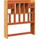 Tête de lit avec rangement ciré marron 100 cm bois massif de pin