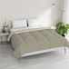 Italian Bed Linen Winterdeken, tweekleurig, dromen en grillen, taupe/crème, tweepersoonsbed 250 x 200 cm