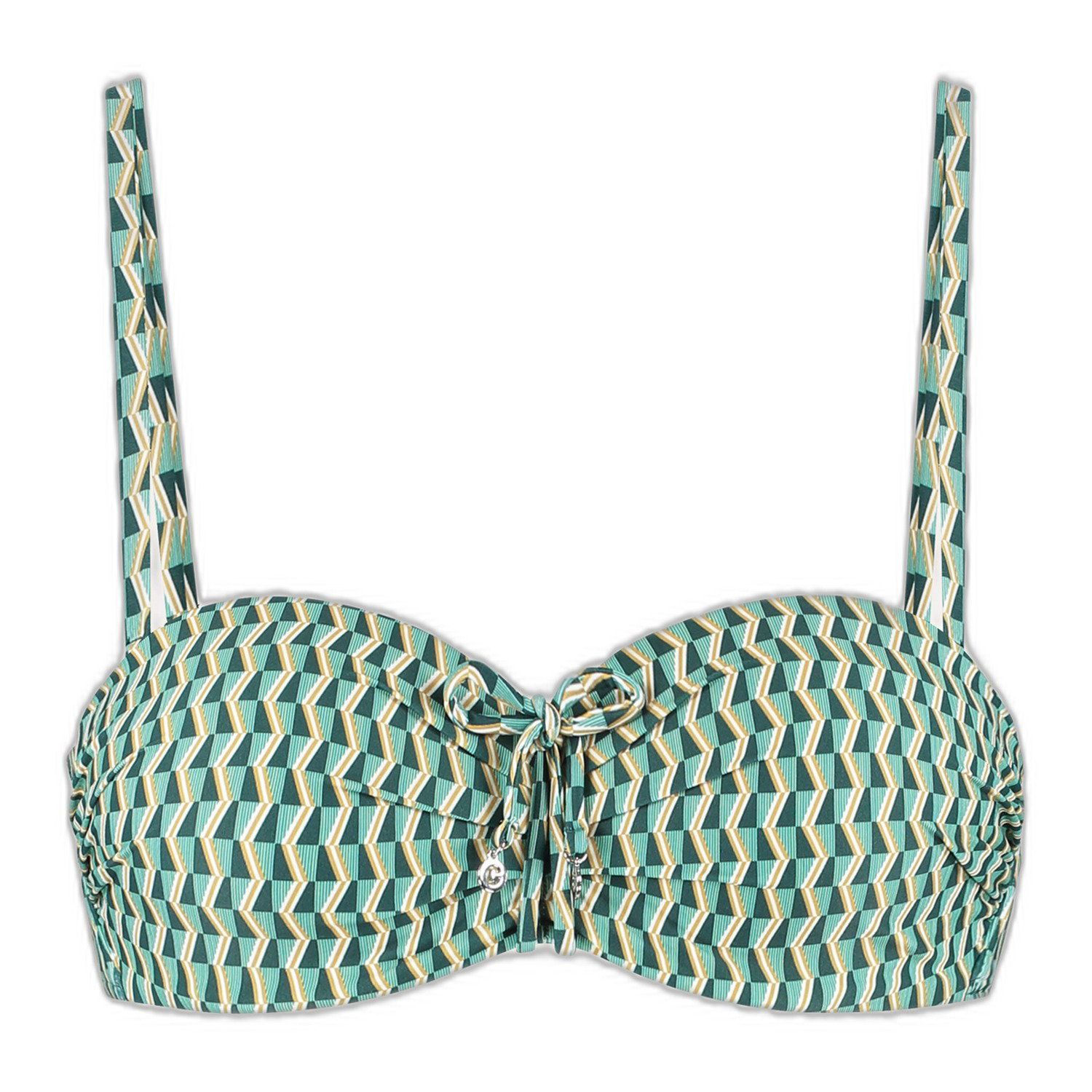 Cyell Groovy Graphic Multi-way Bandeau Bikinitop