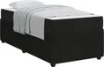 vidaXL Bedframe - Zwart - 90 x 200 cm - Stof