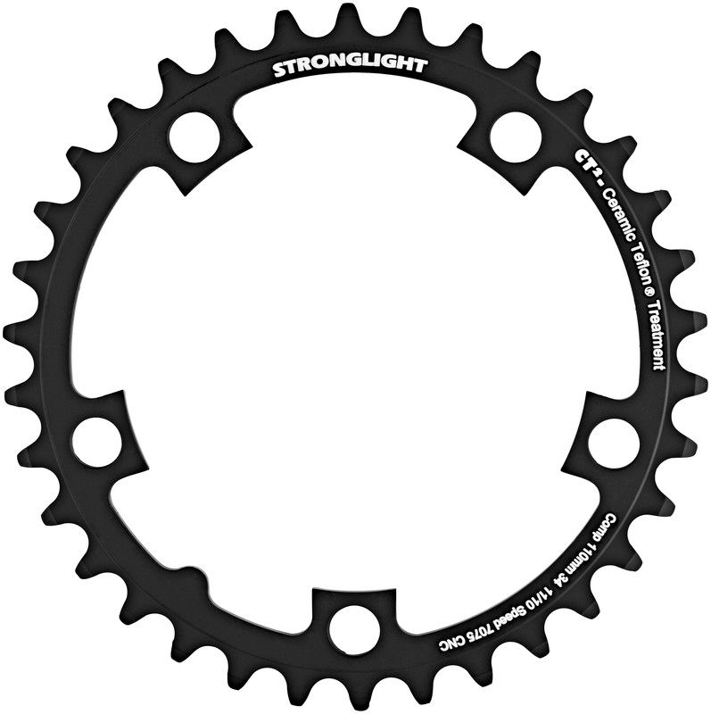 Stronglight CT2 Kettingblad 10/11-speed Inner 110BCD, zwart