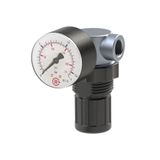 Riegler Drukbegrenzingsventiel, incl. manometer, G 1/4, instelbereik 0,1-2,0 bar