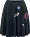 Outer Vision Planetarium Dames Minirok - zwart - L
