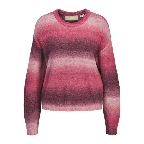 JJXX Oversized Gebreide Gestreepte Trui - Roze