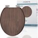 SCHÜTTE WC-Bril 80193 DARK WOOD - MDF - Soft Close - Bruin