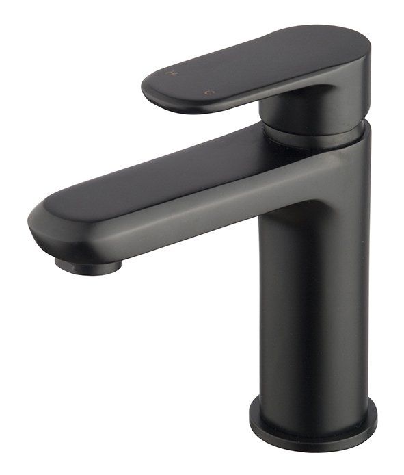 Wiesbaden Trop wastafelmengkraan mat zwart - 8719956087042