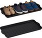 Merkloos Relaxdays XL afdruipmat schoenen - set van 2 - zwart