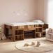 Maison Exclusive Lit bébé exclusif - Structure en bois de récupération avec espace de rangement, dimensions 100 x 200 cm
