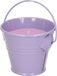 Decoris Citronella kaarsen - in zink potje - set 3x - paars - 5 branduren