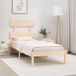 Maison Exclusive - Cadre de lit en bois massif, 90 x 190 cm, une personne