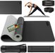 RE:Sport Tapis de yoga, sans phtalate, tapis de gymnastique, antidérapant, tapis de fitness, sans substances nocives, tapis d'entraînement avec sangle de transport, 183 x 61 x 0,6 cm
