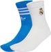 Adidas Real Madrid Sokken 2 Eenheden Wit, Blauw EU 46-48