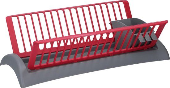 alpina Afdruiprek - 45,5 x 25 x 14 CM - Rood/ Grijs