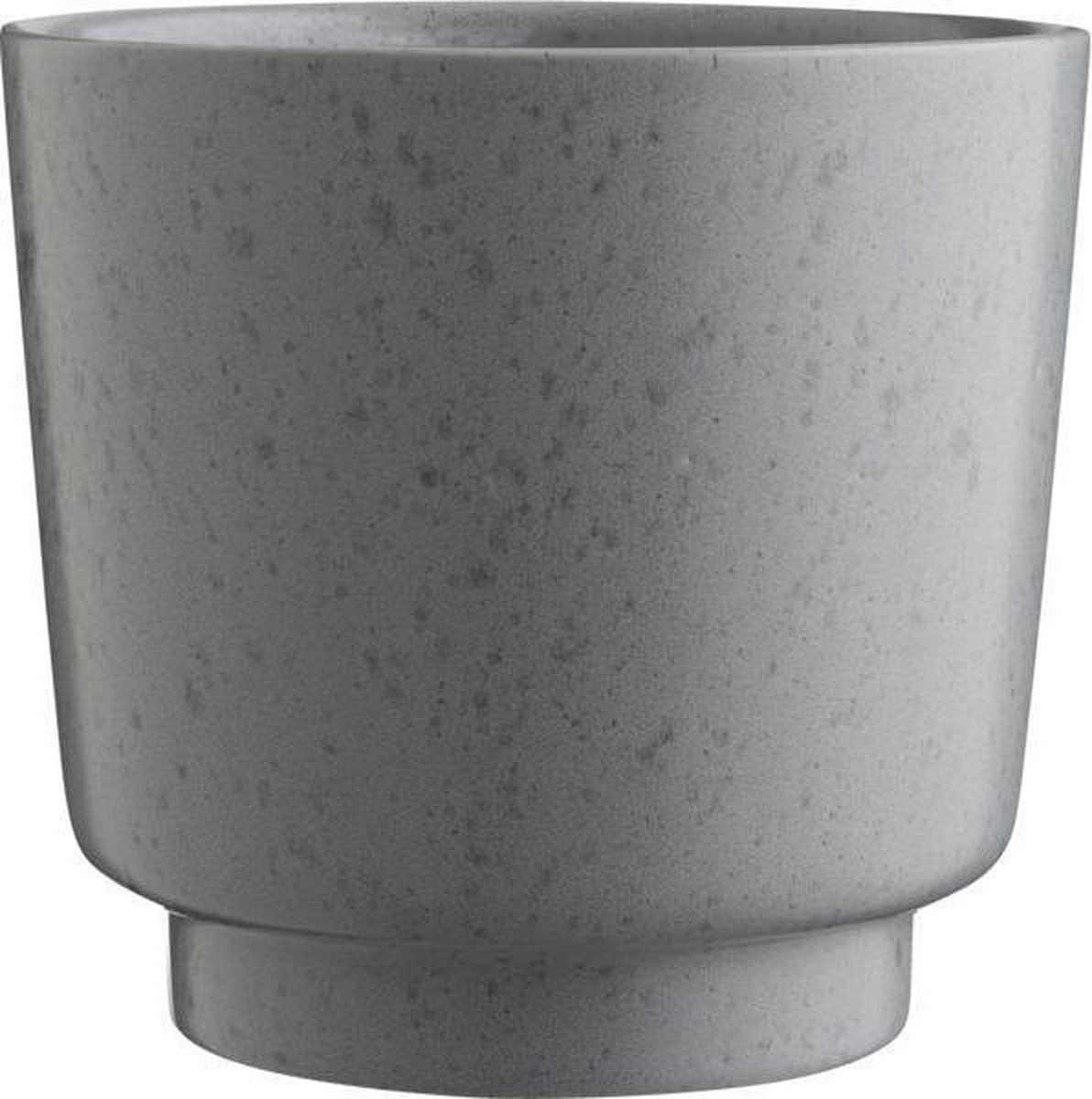 Kähler Design Ombria Flowerpot - H 17 cm - Grijs