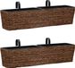 vidaXL Plantenbakken - 2 stuks - Waterhyacint - Bruin