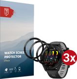 Rosso Hybrid Glass Geschikt voor Garmin 265 - PMMA Glas Screen Protector - Ultradun Plexiglas - Horloge Beschermlaag (3-Pack)