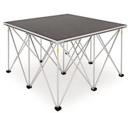 Gear4music 1 m x 1 m Draagbaar Podiumkit, 60 cm