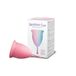 Rainbow Cup Menstruatiecup, gemaakt in Italië, van medische siliconen, zonder latex en additieven, comfortabel, milieuvriendelijk, veilig, in verschillende varianten, zachte menstruatiecup, cyclamen
