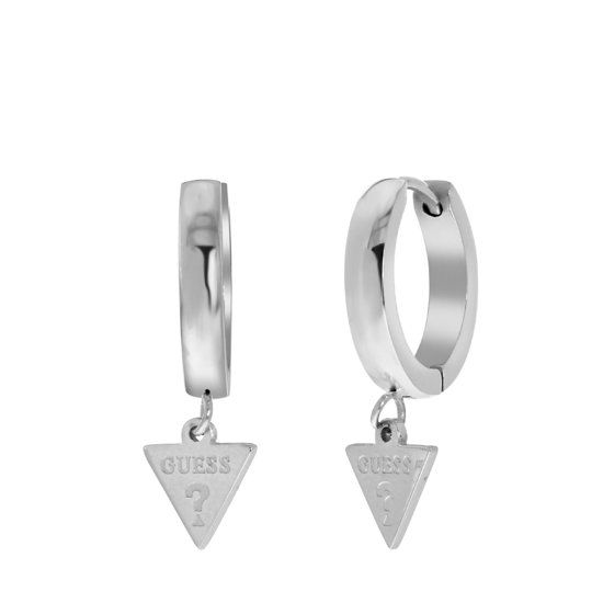 Guess - stalen oorbellen triangle 15mm