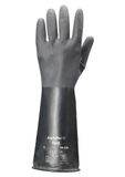 Ansell Alphatec 38-520 Chemische Beschermingshandschoenen In Butyl, Maximale Bescherming Voor Zuren En Oplosmiddelen, Zwaar Industrieel Werk, Zonder Latex, Herbruikbaar, Zwart, Maat L (1 Paar)