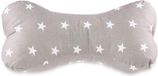 Unyqoos Nekkussen 16 x 40 cm - Katoen - Grijs met witte sterren