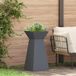 Maison Exclusive - Pot de décoration avec colonnes, anthracite, 35 x 35 x 73 cm, fabriqué en acier laminé à froid