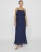 VILA VICHIFFAN SINGLET PLEAT DRESS - NOOS/DC - Dames - Maxi jurken - Blauw - Maat 44