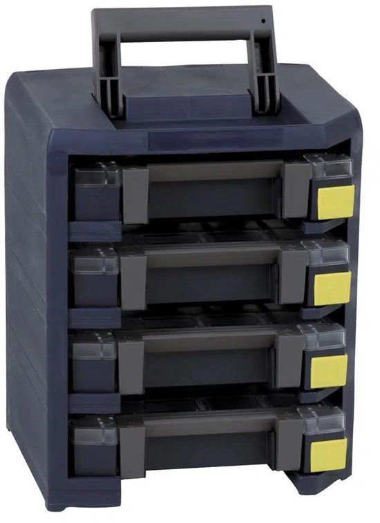 Raaco Assortimentsdoos - HandyBoxxser - Met 4 stuks Boxxser 55 Sorteerdozen - 247 x 290 x 432 mm - 137942