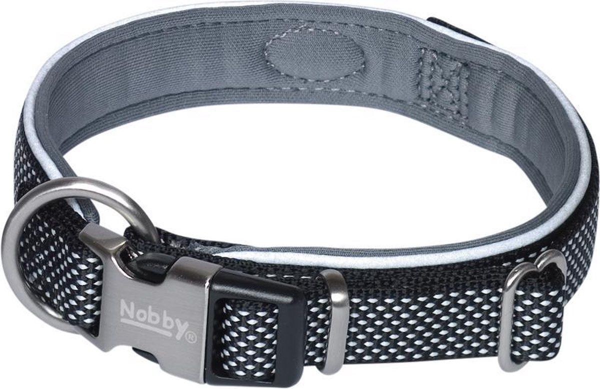 Nobby halsband Classic Preno Royal 2,0/2,5 x 38 - 47 cm zwart